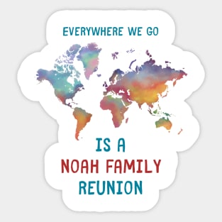 Noah Family Reunion color Sticker